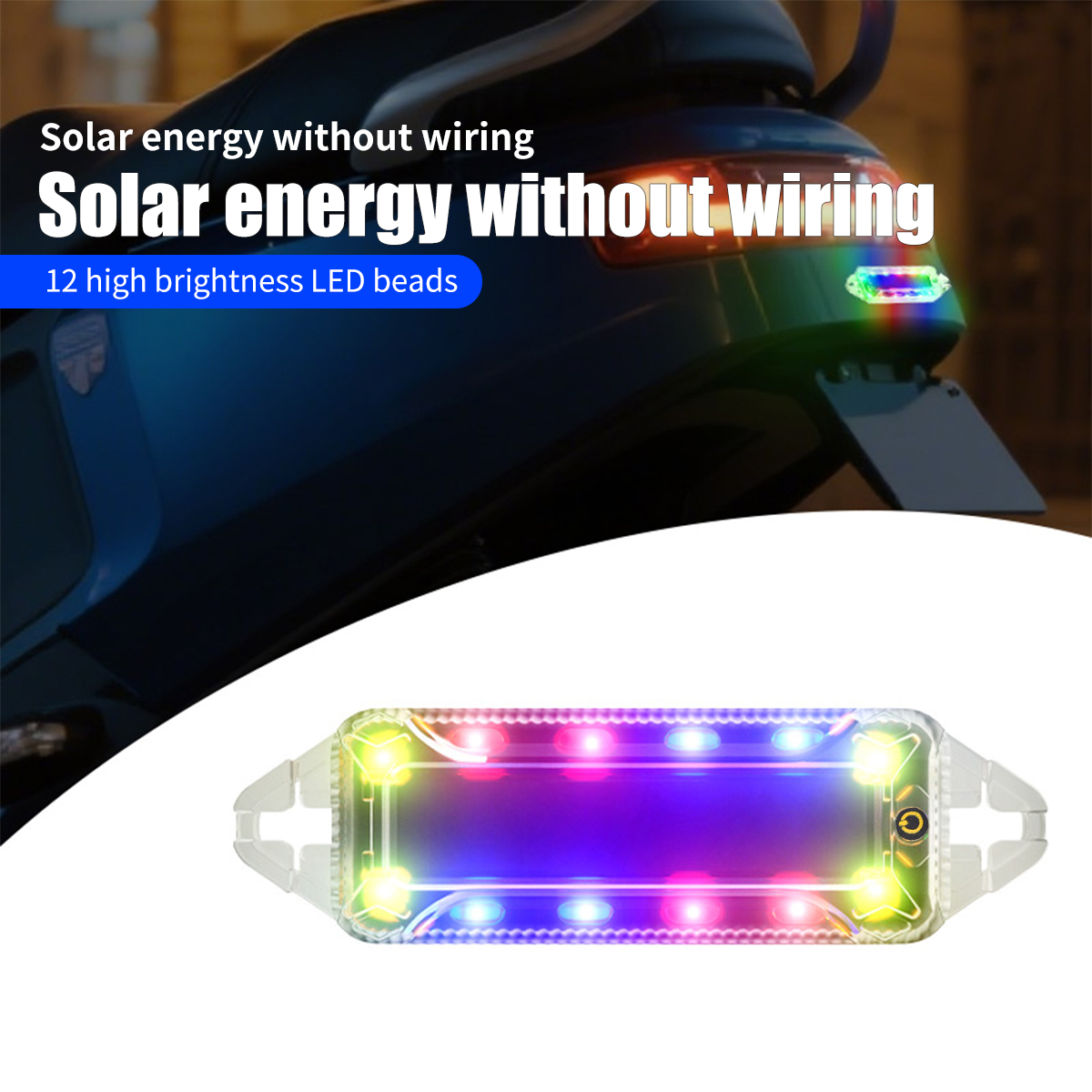 Sos Light Strobe - 1pc LED senza fili ad energia