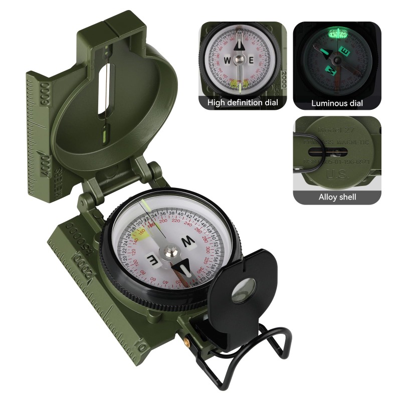 Compass Lensatic - Bussola di Grado Militare, Navigazione di