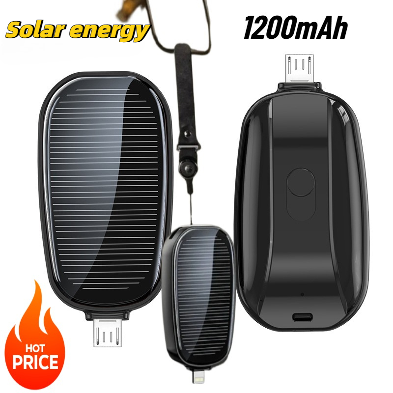 Mini power bank solare da 1200 - Solar Emergency Charger recensione e prezzo