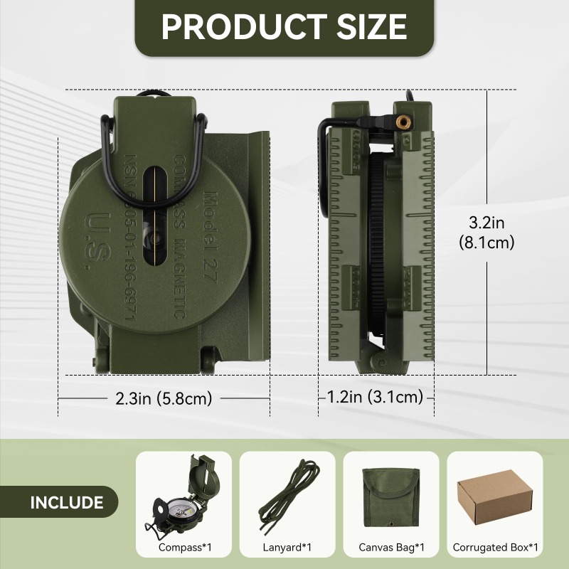 Bussola di Grado Militare, Nav - Compass Lensatic recensione e prezzo