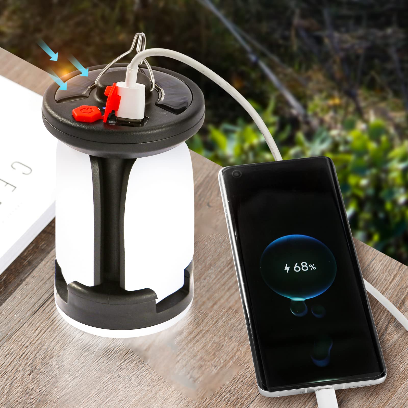 Lampada da campeggio ricaricab - Solar Emergency Charger recensione e prezzo